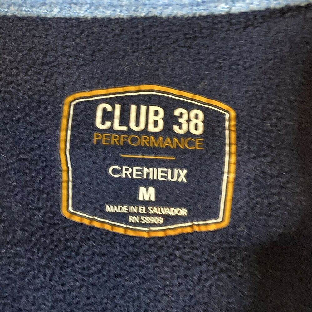 DANIEL CREMIEUX LIGHT BLUE POLARTEC FLEECE 1/4 ZIP, Sz Med - Picture 4 of 9